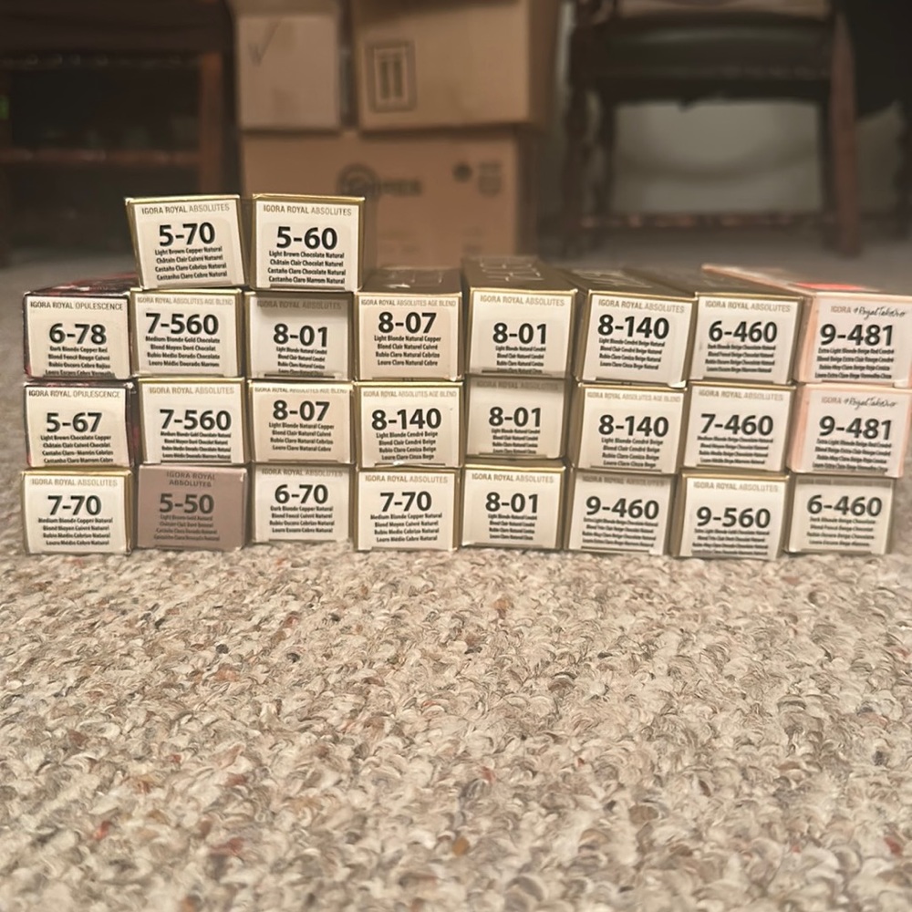 Igora Royal Absolutes Bundle. 26 unused tubes